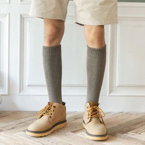 2021 High Quality Winter Wool casual men socks cotton 3 pairs long Calf compression socks Harajuk stockings sock size 39-44