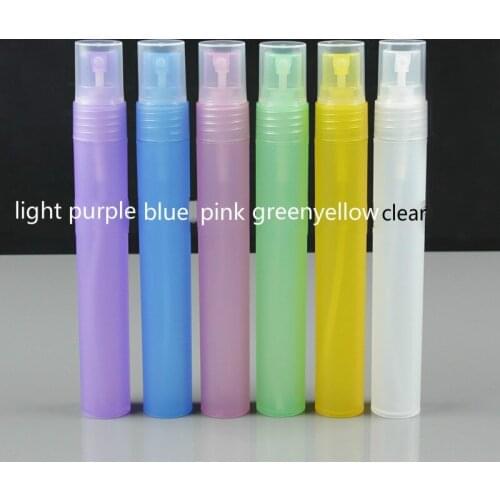 50PCS/LOT Wholesale 30ML PP Material Plastic Pen Shape Colored Perfume Sprayer Bottle