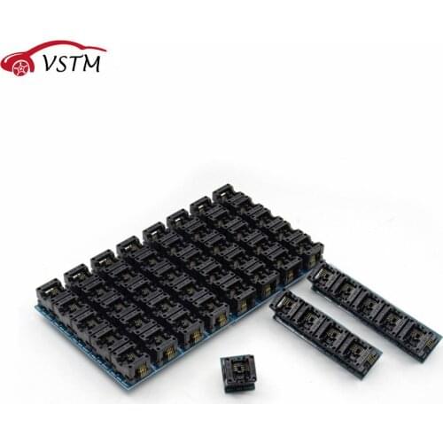 Free shipping SOP8 to DIP8 Wide-body Seat Wide 150mil Programmer Adapter Socket Blue SOIC8 SOP8 TO DIP8 ZIF Adaptor
