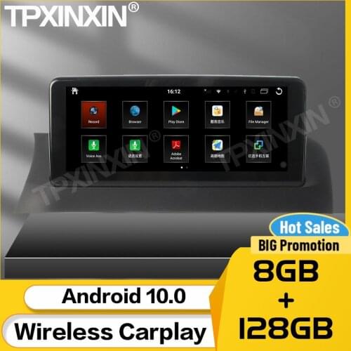 8+128G Car Stereo Receiver Android 10 For BMW X3 X4 F25 F26 2011 2012 2013 2014 2015 2016 Audio Radio Navigation Video Head Unit