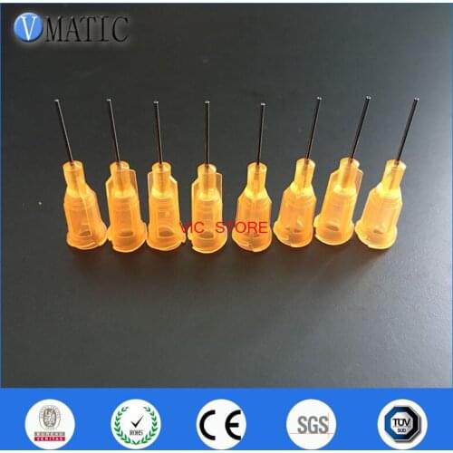 Free Shipping 23G Te Premier Dispensing Tips, 0.5" 1/2 Inch Tubing Length 100 Pcs Glue Dispensing Needles