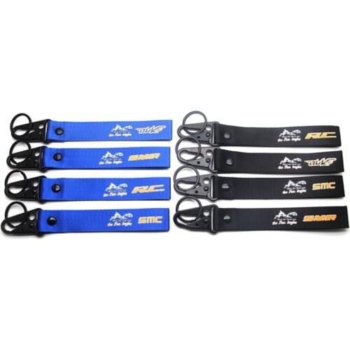 For KTM DUKE RC SMC SMR Motorcycle Car Key Chain Woven Key Ring Tag Label Chain