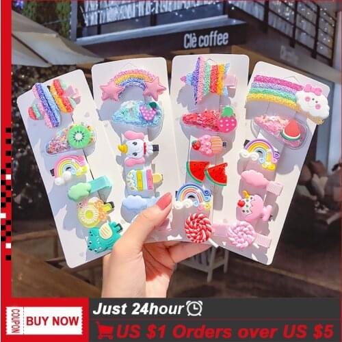 Baby Fruit Animal Hairpin Hair Accessories for Women Girls Hair Clips & Pins Korean Barrettes Headband Gift horquilla pelo niña