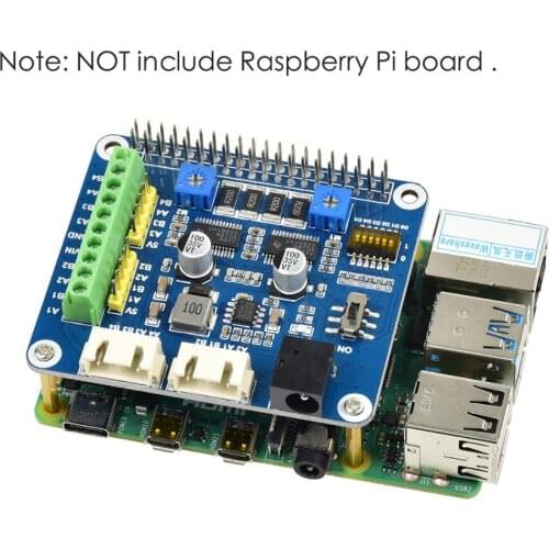 2 Channel DRV8825 Stepper Stepping Motor Driver Breakout Board HAT for RPI Raspberry Pi 3 4 4B 3B Plus Zero W WH Jetson Nano