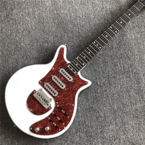 Factory White Guild Brian BM01 Brian May Guitar Black Pickguard 3 pickups Tremolo Bridge 24 Frets custom Electirc Guitar