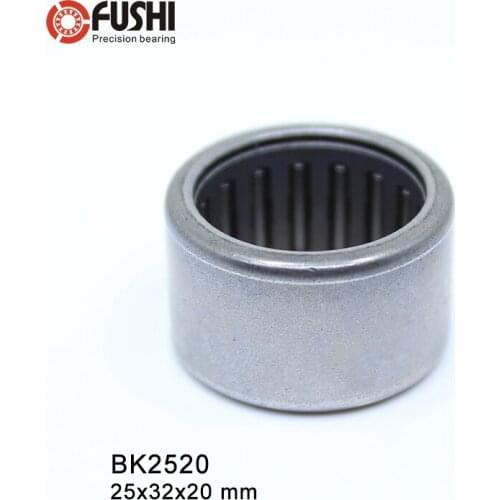 BK2520 Needle Bearings 25*32*20 mm ( 5 PC ) Drawn Cup Needle Roller Bearing BK253220 Caged Closed ONE End 65941/25