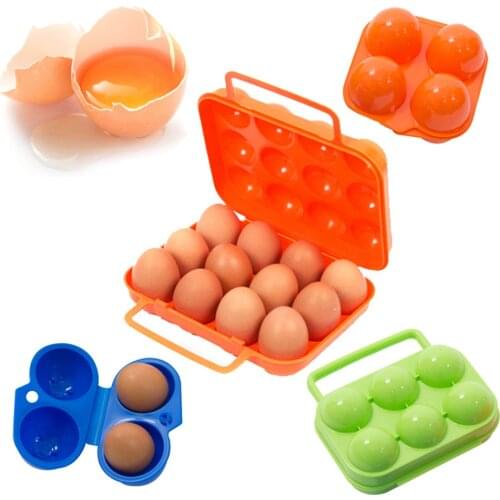 Kitchen Utensils Outdoor Camping Tableware Portable Camping Picnic BBQ Egg Box Container Egg Storage Boxes Travel Camping Gear