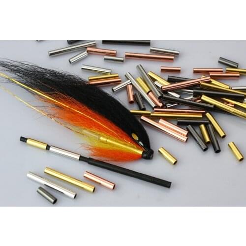 1/8 Inch Brass Metal Tubes Fly Tying Materials US Tubes -Fits: 2.2mm or 1.8mm Outer Tube-50pcs per pack