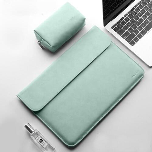 Frosted Pu Computer Set Magnetic Button Type Tablet Protective Cover Thin Laptop With Inner Storage Bag Tablet Protective Bag