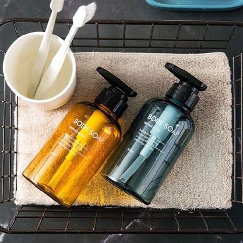 3 in 1 Soap Dispenser Set 300ml 500ml Replacement Empty Bottle for Bath Conditioner Body Soap and Shampoo Bottles