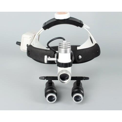 CE/FDA 4/5/6.0X Dental Loupes Binocular Magnifier+Surgical Medical Headlight LED 3W Headlamp HeadLight Lamp Plastic Surgery Pets