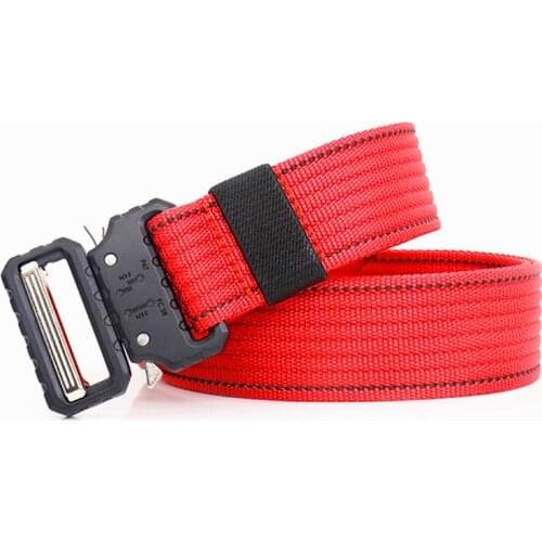 Joker Nylon Military Tactical Belt New Adult Outdoor Quick Release Buckle Fashion Luxury Mens Belt Hot Sports Pants Accessories