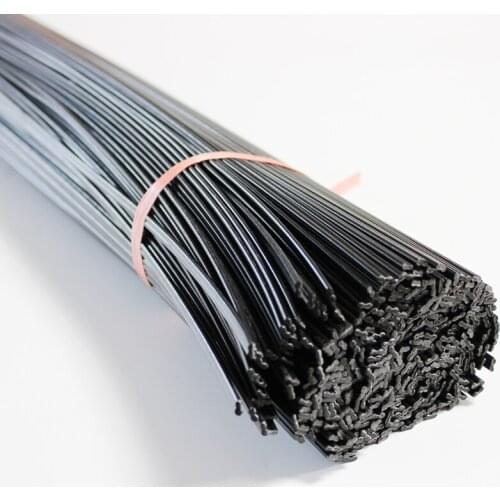 PP plastic welding rods black 1m long double round 2.5x5.0mm for auto bumper car repair tools hot air gun soldering accessories