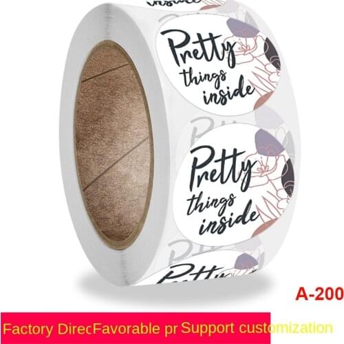 Roll up thank you gift sticker Party Wedding Decoration