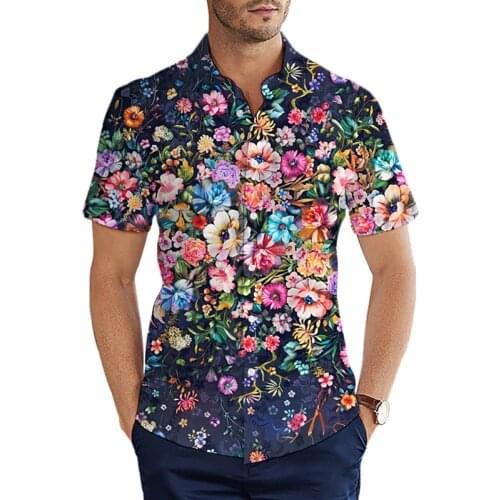 The coolest short sleeve shirt style retro pattern 3D Hawaiian Shirt full print casual shirt
