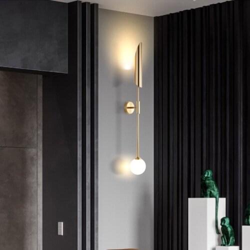Modern wall lighting industry study Dinning room living room art decoration flame background designer bedroom bedside wall lamp