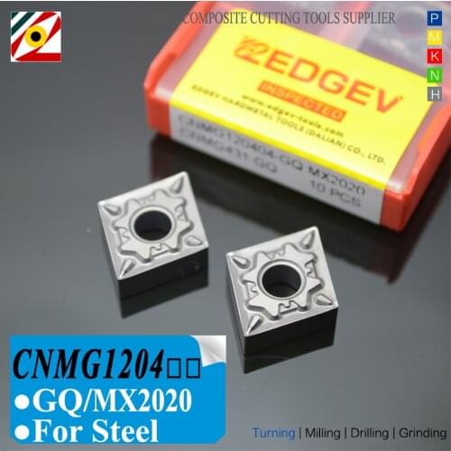 EDGEV Cermet Carbide Inserts CNMG120404 CNMG120408 GQ MX2020 CNC Lathe Turning Tools To substitue HQ TN60