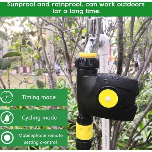 BT Intelligent Irrigation Timer Timing Cycle Smartphone APP Remote Controlled Support Multiple Languages Multiple Timing Modes
