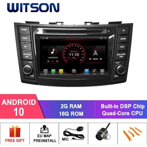 WITSON Android 10 car dvd GPS player For SUZUKI SWIFT 2011-2015 Mirror Link for Android Mobile+iPhone 1080P HD Video