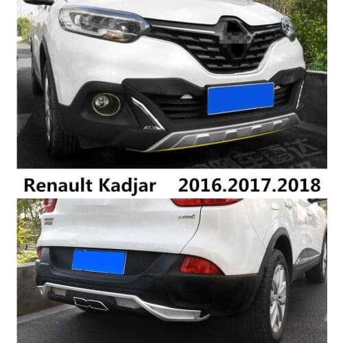 For Renault Kadjar 2016.2017.2018 BUMPER GUARD Car BUMPER Plate High Quality ABS Front+Rear Auto Accessories