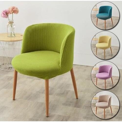 1PC Chair Cover Solid Color Universal Size Anti-dirty For Dining Living Room Removable High Quality Seat Cover Slipcover Case