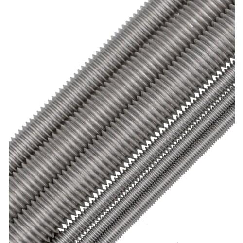 1Pcs Fine Threaded Rod M6-M20 Full Threaded Rod Bolt Bar Studs 304 Stainless Steel Length 250mm