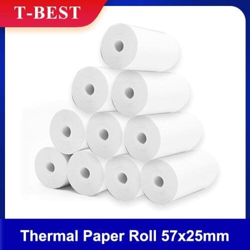 Aibecy Color Label Paper Self-Adhesive Thermal Paper Roll 14*50mm 130sheets/roll Compatible with Phomemo D30 Thermal Printer