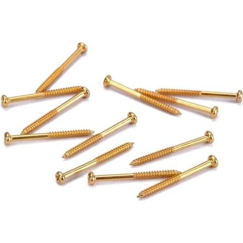 12x Bass Pickup Mounting Screws for PB JB P90 Pickups Musical Instrument Parts E56D