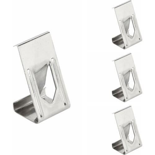 50Pcs Siver Tone Picture Photo Frame Metal Spring Turn Clip Hanger DIY Painting Photo Wood Craft Buckel Hooks for 3D Printer Bed