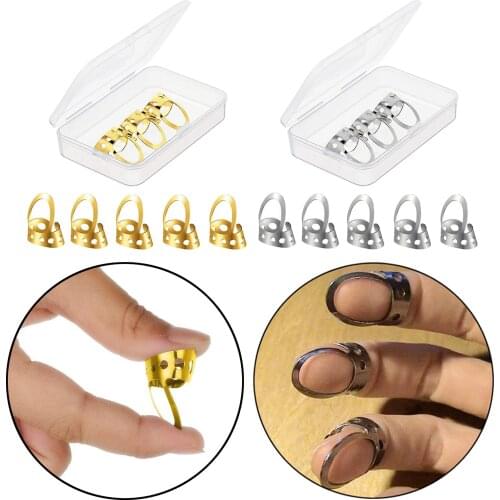 8pcs Guitar Plectrums Thumb Finger Picks for Acoustic Electric Bass Guitar Ukelele String Instruments