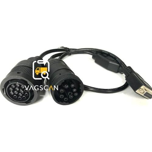 9 pin + 14 pin connector cable for ET 3 Communication comm 3 excavator diagnostic adapter