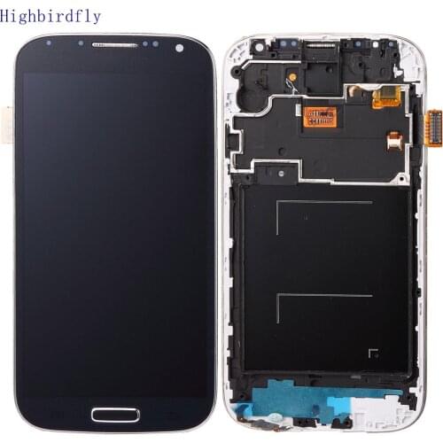 Amoled For samsung Galaxy S4 I9500 i9505 Lcd screen Display+Touch Glass Digitizer Frame Assembly Amoled can adjust