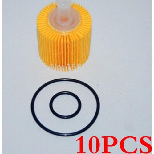 CAPQX 10PCS Oil Filter Element 04152-37010 For YARIS,RAV4,AURIS,COROLLA,AVENSIS,PRIUS,VERSO,LEXUS CT200H Oil Filter Kit Genuine