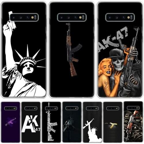 Gun AK47 Phone Case For Samsung GalaxyA90 A71 A70 A51 A50 A41 A40 A30 A21 A10 A9 A8 A7 A6Plus M30S A20E A01 A10S A20S Cover
