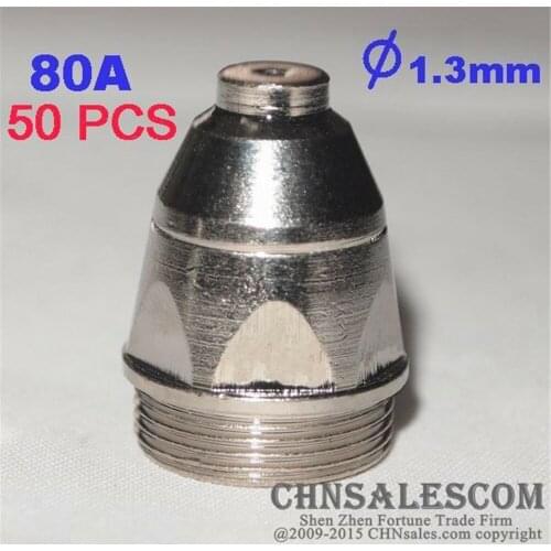 CHNsalescom 50 PCS P-80 High Frequency Plasma Cutter Pilot Arc Torch TIP 1.3 80A