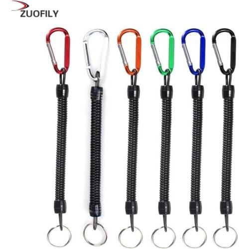 Fishing Lanyards Boating Ropes Retention String Fishing Rope with Camping Carabiner Secure Lock Fishing Tools Accessories