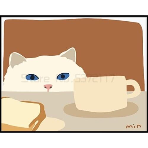 Decorative painting of electric meter box modern light luxury cartoon free shielding box power box push-pull hanging painting