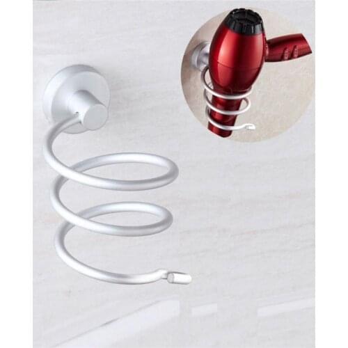 Hot Sale TENSKE 1PC High Quality Wall Hair Dryer Rack Space Aluminum Bathroom Wall Holder Shelf Storage Shelf Storage Rack