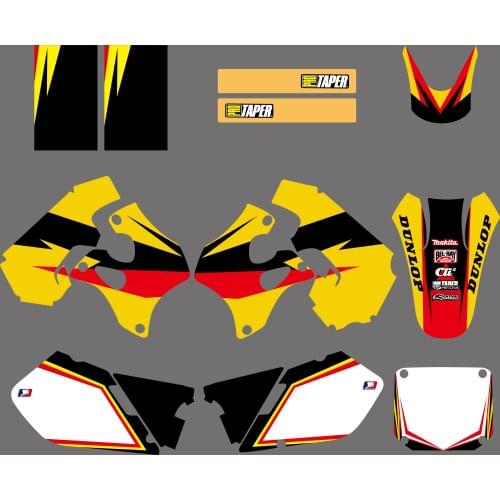 Mototcycle Graphics Decals Stickers For Suzuki RM125 RM250 RM 125 250 1996 1997 1998 Pegatina Moto Autocollant