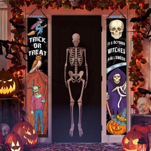 Halloween holiday Door actphotography commemorateflag banner festival couplets decorations couplet curtain party flag outdoor
