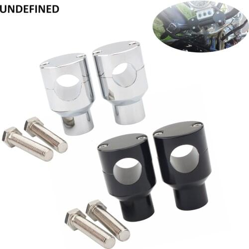 1 Inch 25mm Handlebar Riser Clamp Mount Kits For Harley Kawasaki Suzuki Yamaha Honda VTX Cruiser Chopper Bobber Custom Universal