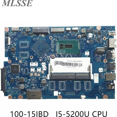 For Lenovo 100-15IBD 15.6" inch Laptop Motherboard 5B20K25458 CG410/CG510 NM-A681 SR23Y I5-5200U 100% Tested Fast Ship