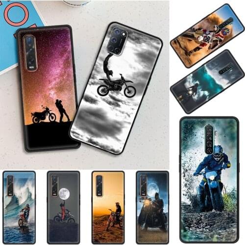 Moto Cross Motorcycle Sports Cover for Oppo A9 2020 A52 A53 Find X2 X3 Lite Reno 3 F11 Ace A55 A93 A94 A74 4 Pro 5G Phone Case