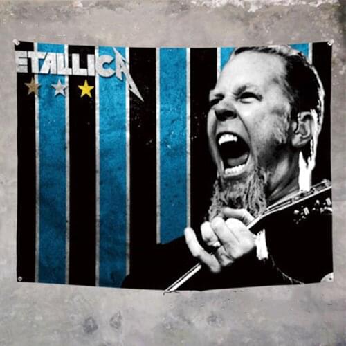 Rock Music Theme Wall Hanging Hip Hop Reggae Signboard Flag Banner Stickers Canvas Painting Tapestry Wall Art Home Decoration 7