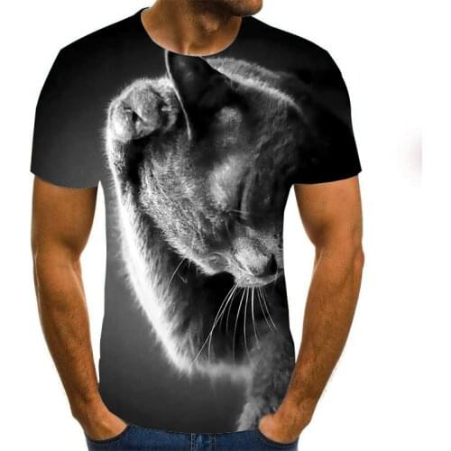 2021 New Cat 3D Print T Shirt Unisex Hip Hop Streetwear Animal Pattern Fashion T Shirt Men Women Casual T Shirt Tops Clothing