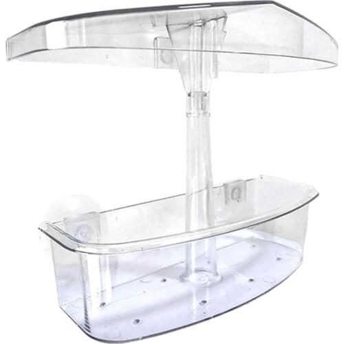 Window Bird Feeder With Suction Cups Bird Feeding Bowl Transparent Bird Food Water Dispenser With Rain Proof Lid For Outside