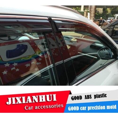 For Koleos Window Visor For Koleos 2016-2018 Vent Shades Sun Rain Deflector Guard 4PCS/SET Car Styling