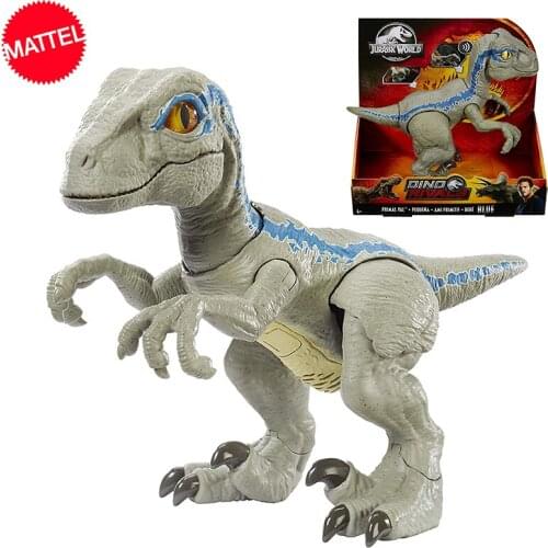 Original Jurassic World Dinosaurs Toy Sound Intelligent Raptor Joint Movable Model Action Figure Toys for Children Christmas