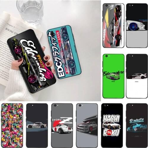 PENGHUWAN Tokyo JDM Drift Sport Car Soft Rubber Phone Cover For Vivo Y91c Y17 Y51 Y67 Y55 Y7s Y81S Y19 V17 vivos5
