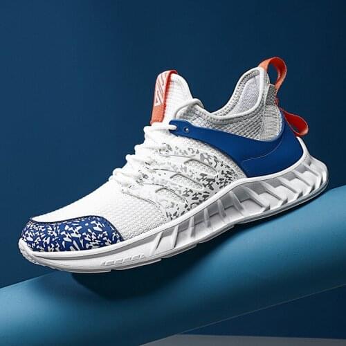 Light Comfortable Men Running Shoes Big Size 46 Walking Sneakers Male White Outdoor Soft Trainers Flat Athletic Design Man Shoes